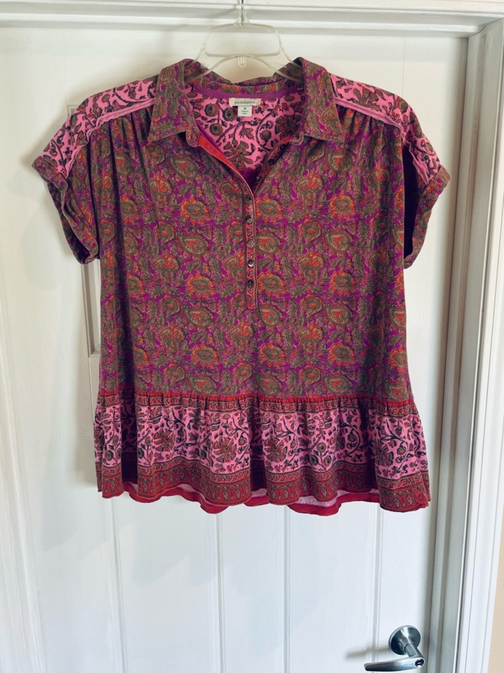 Sundance peplum top
